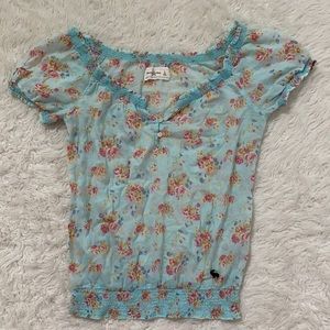 Abercrombie and Fitch floral top women’s small